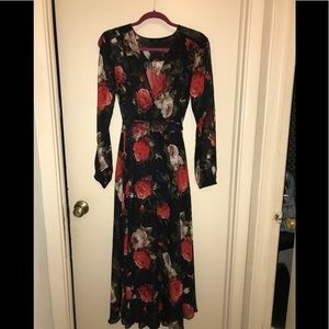 Navy floral sundress